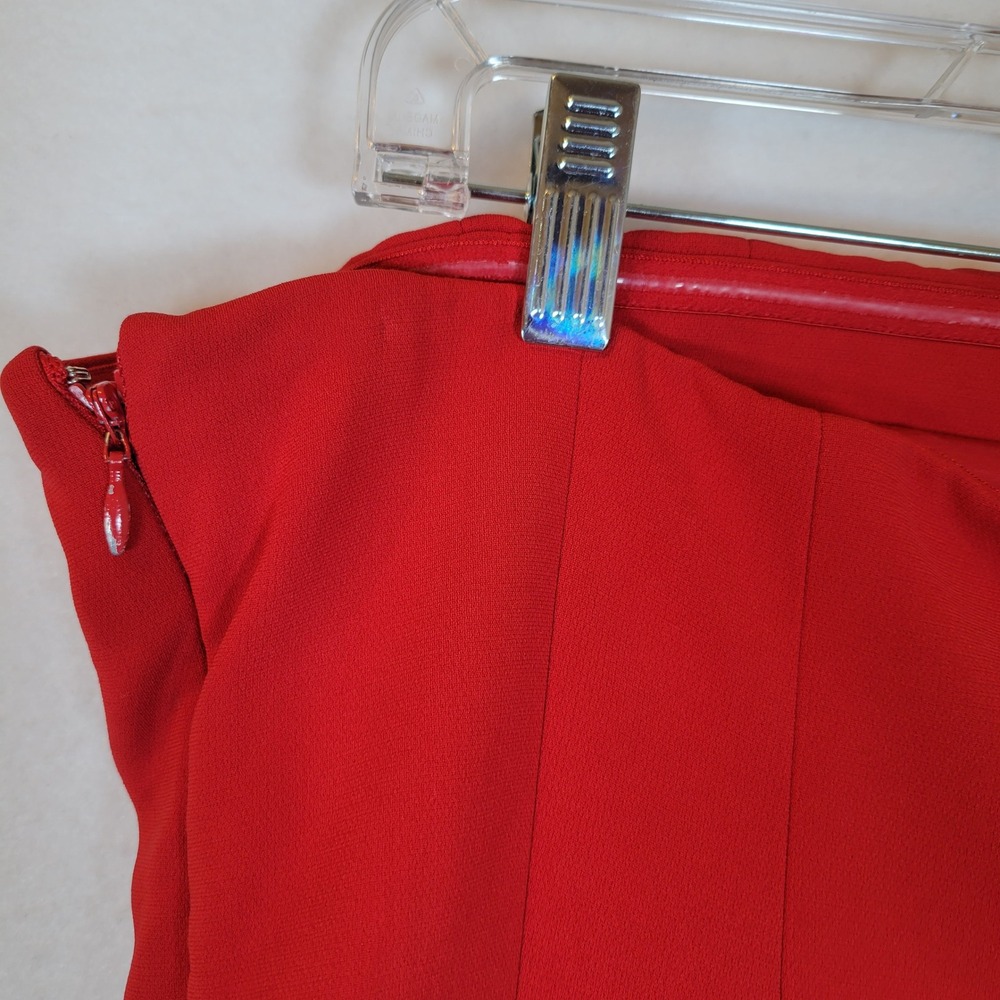 A.L.C. Womens Elsie Strapless Corset Mini Dress Size 12 Red Cocktail Formal Prom - Picture 6 of 13
